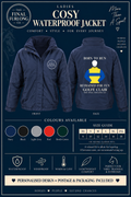 Personalised Ex-Racehorse Ladies Cosy Waterproof Jacket