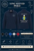 Personalised Ex-Racehorse Unisex Long Sleeve Polo